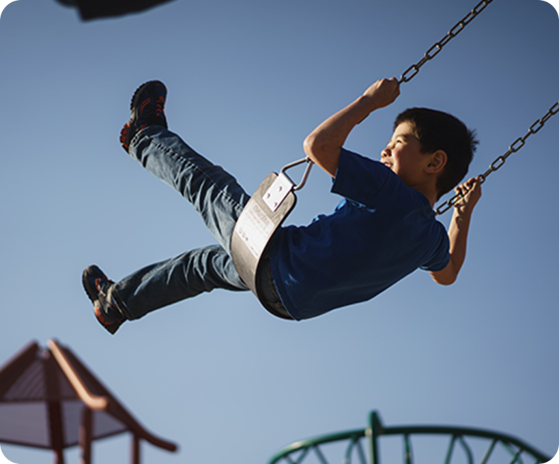 Child on Swing
