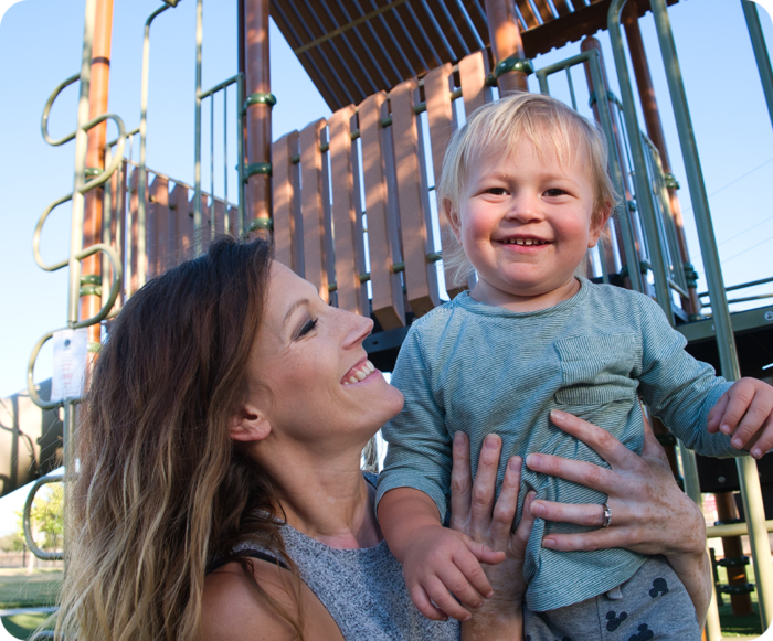Happy Mother with Child