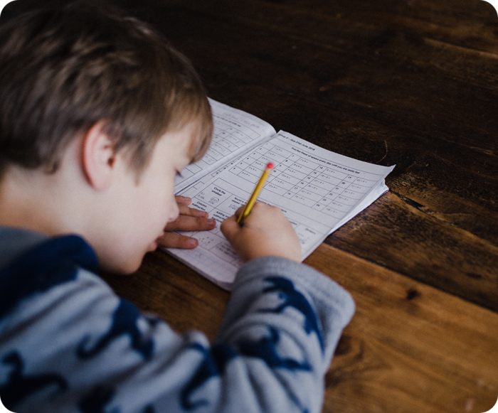 Boy Doing Homework
